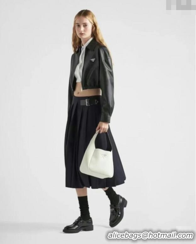 Luxury Discount Prada Lambskin Jacket P121828 Black 2025