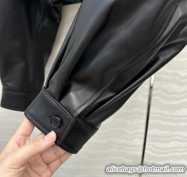 Luxury Discount Prada Lambskin Jacket P121828 Black 2025