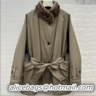 Fashion Discount The Row Down Jacket R121829 Dark Khaki 2025