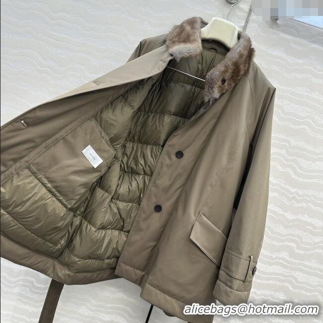 Fashion Discount The Row Down Jacket R121829 Dark Khaki 2025