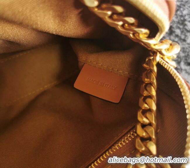 Original Cheap Celine Patapans Small Bag in Triomphe Canvas and Calfskin 196252 Brown 2024