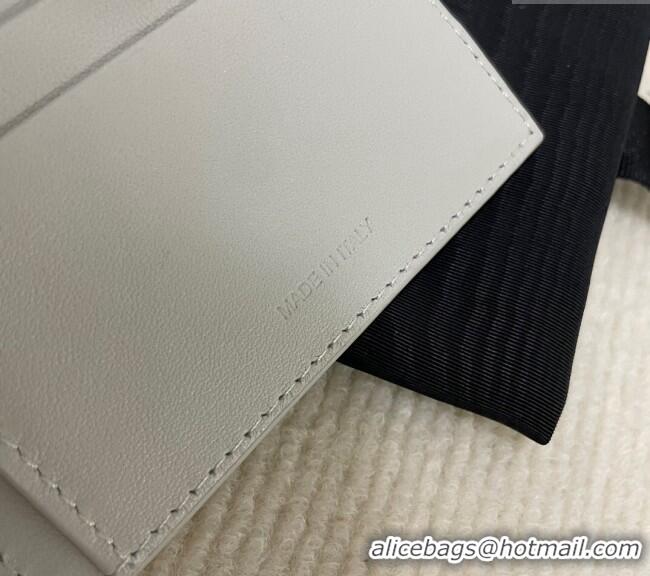 Good Quality Celine Small Wallet in Shiny Calfskin 10D783 Pale Grey 2024