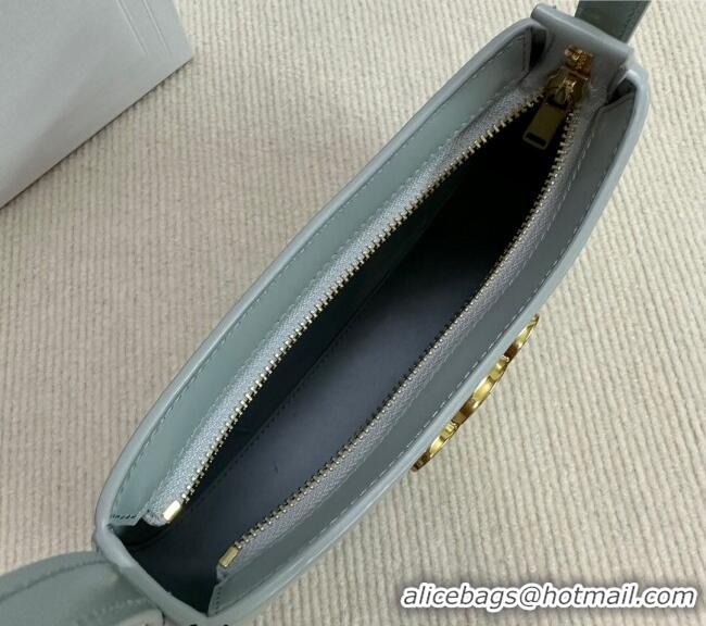 Unique Grade Celine Medium Tilly Bag in Shiny Calfskin 115702 Light Grey 2024