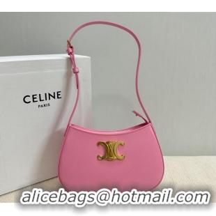 Good Looking Celine Medium Tilly Bag in Shiny Calfskin 115702 Pink 2024