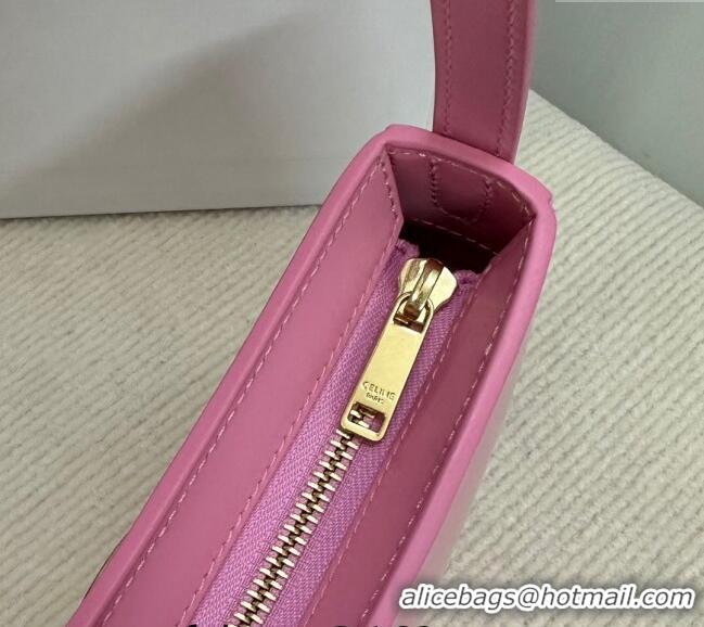 Good Looking Celine Medium Tilly Bag in Shiny Calfskin 115702 Pink 2024