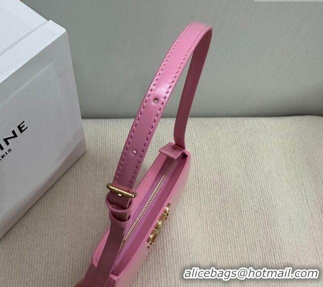 Good Looking Celine Medium Tilly Bag in Shiny Calfskin 115702 Pink 2024