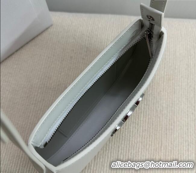 Shop Discount Celine Medium Tilly Bag in Shiny Calfskin 115702 White 2024