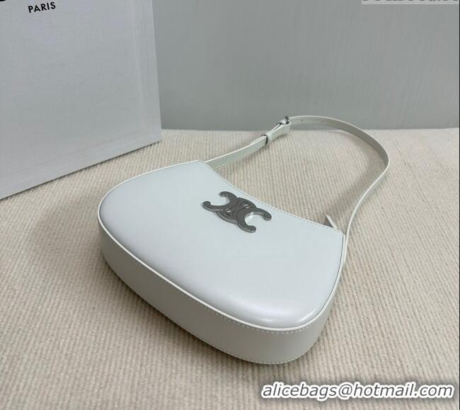 Shop Discount Celine Medium Tilly Bag in Shiny Calfskin 115702 White 2024