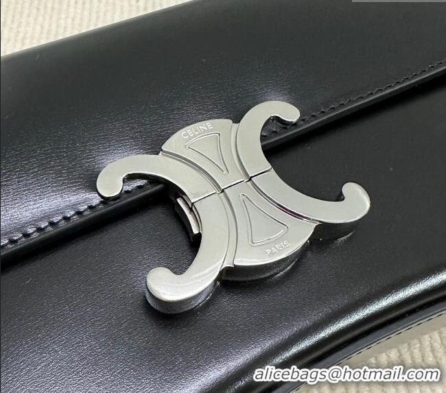 Best Quality Celine Medium Lola Shoulder bag in Shiny Calfskin 115533 Black 2024