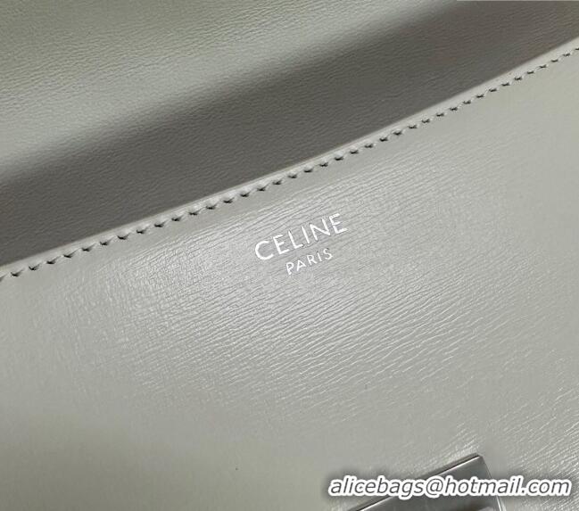 Unique Discount Celine Medium Lola Shoulder bag in Shiny Calfskin 115533 White 2024