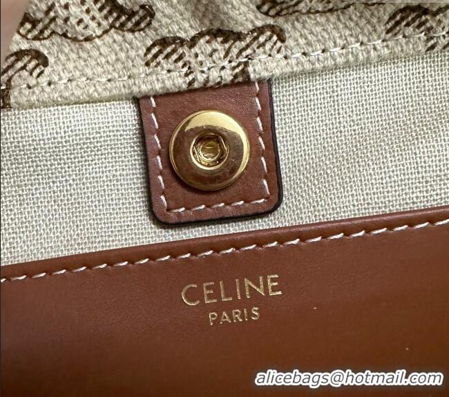 Buy Bulk Celine Small Cabas Drawstring Cuir Tote Bag in Triomphe Canvas 111013 Beige 2024
