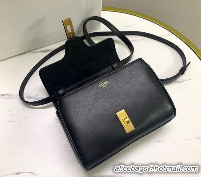 Good Looking Celine Mini Soft 16 Bag in Calfskin 100352 Black 2024