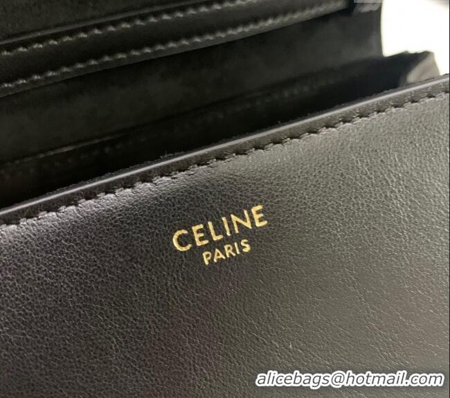 Good Looking Celine Mini Soft 16 Bag in Calfskin 100352 Black 2024
