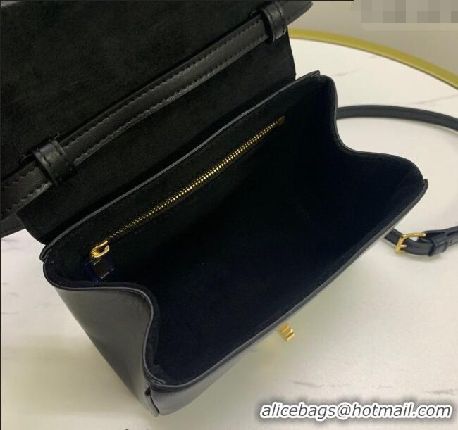 Good Looking Celine Mini Soft 16 Bag in Calfskin 100352 Black 2024