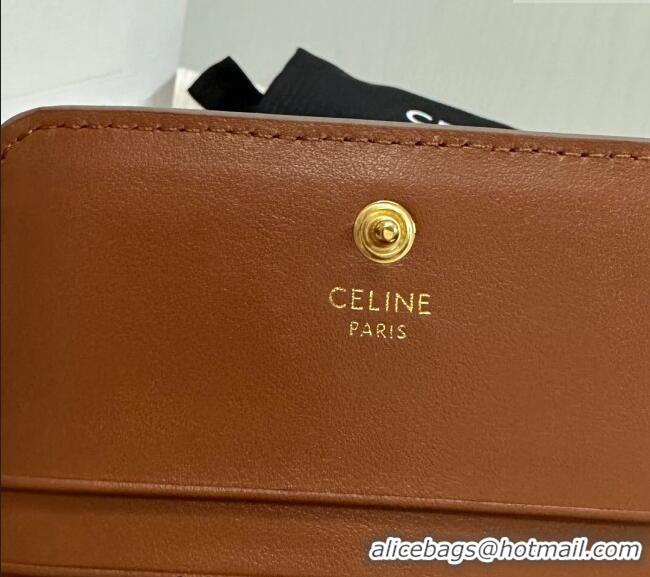 Market Sells Celine Triomphe Canvas Compact Wallet 10K622 Beige 2024