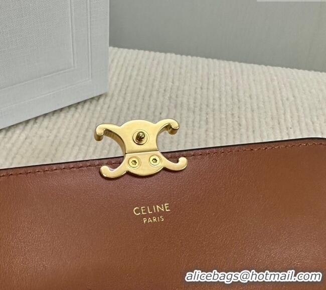 Inexpensive Celine Triomphe Canvas Large Wallet 10E312 2024