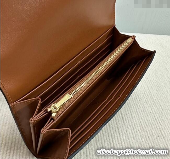 Inexpensive Celine Triomphe Canvas Large Wallet 10E312 2024