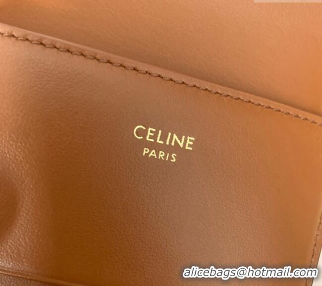 Fashion Discount Celine Triomphe Canvas Compact Wallet with Coin 10I653 2024
