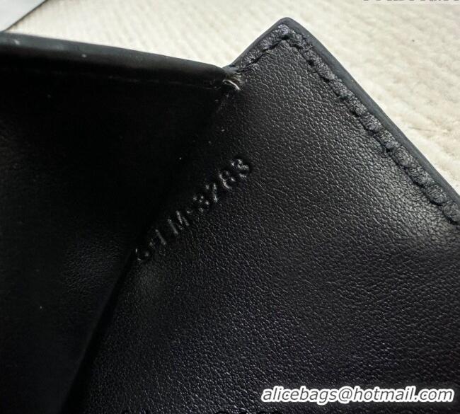 Buy Discount Celine Small Wallet in Shiny Calfskin 10D783 Black/Silver 2024