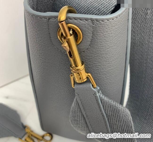 Buy Cheap Celine Seau Sangle Small Bucket Bag in Supple Grained Calfskin 2088 Grey 2024