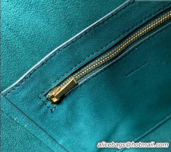 Buy Fashionable Celine Seau Sangle Small Bucket Bag in Supple Grained Calfskin 2088 Green 2024