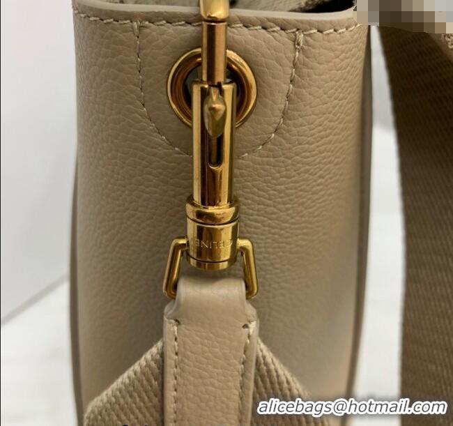 Top Grade Celine Seau Sangle Small Bucket Bag in Supple Grained Calfskin 2088 Beige 2024