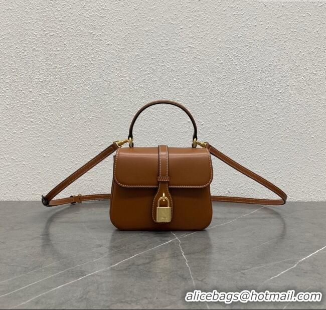 Market Sells Celine Mini TABOU Shoulder Bag in Smooth Calfskin 100343 Brown 2024 Top