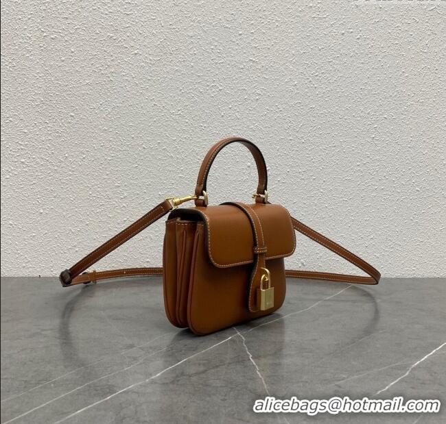 Market Sells Celine Mini TABOU Shoulder Bag in Smooth Calfskin 100343 Brown 2024 Top