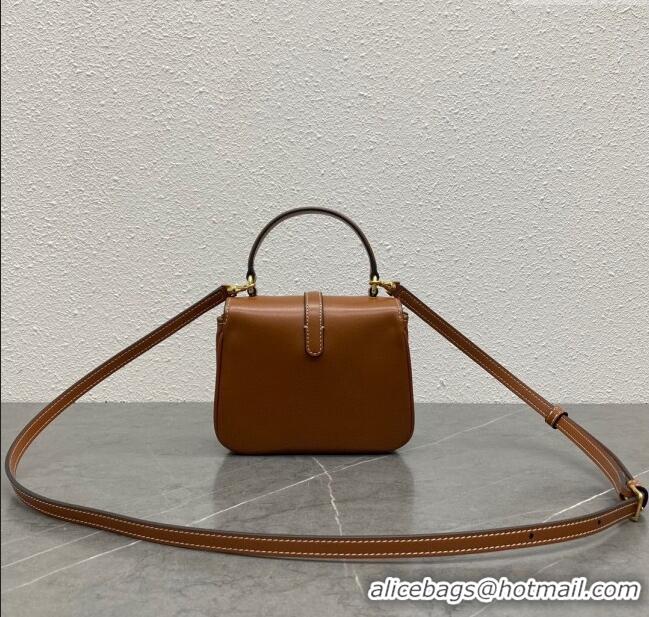 Market Sells Celine Mini TABOU Shoulder Bag in Smooth Calfskin 100343 Brown 2024 Top
