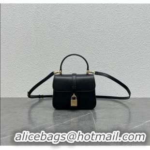 Low Price Celine Mini TABOU Shoulder Bag in Smooth Calfskin 100343 Black 2024 Top