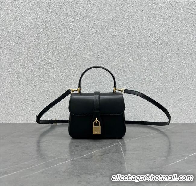 Low Price Celine Mini TABOU Shoulder Bag in Smooth Calfskin 100343 Black 2024 Top