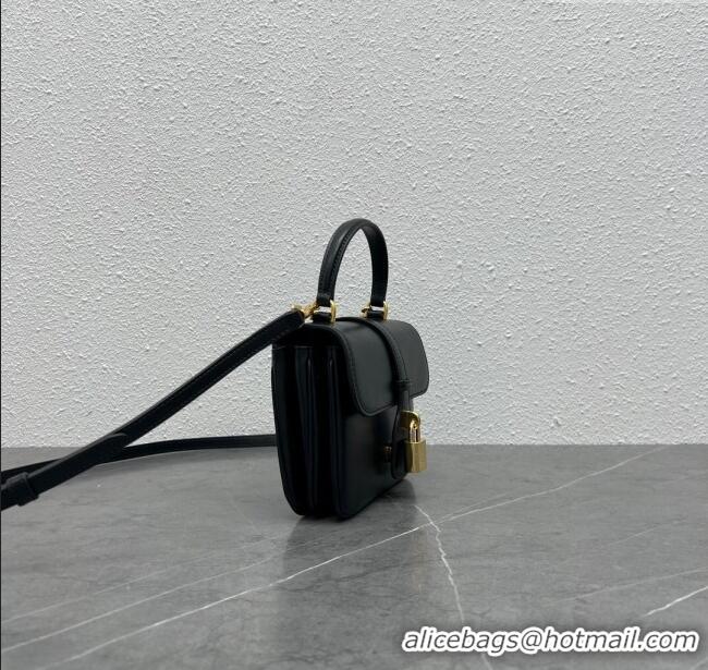 Low Price Celine Mini TABOU Shoulder Bag in Smooth Calfskin 100343 Black 2024 Top