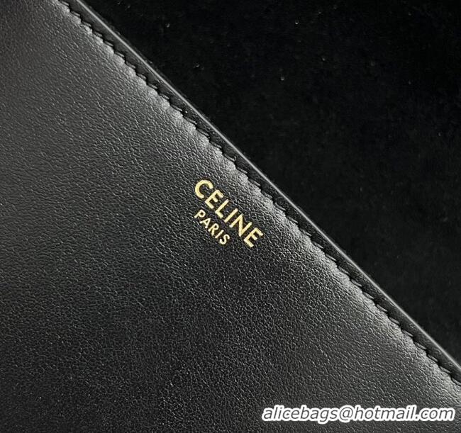Low Price Celine Mini TABOU Shoulder Bag in Smooth Calfskin 100343 Black 2024 Top