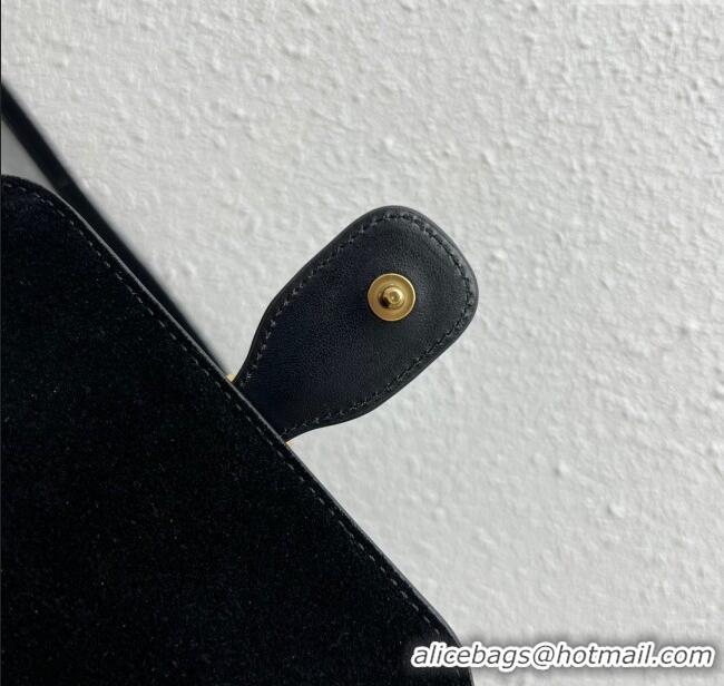 Low Price Celine Mini TABOU Shoulder Bag in Smooth Calfskin 100343 Black 2024 Top