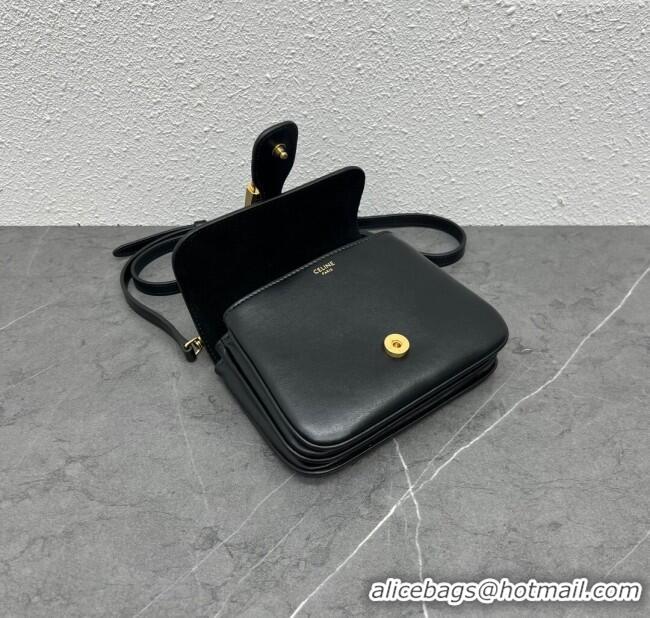 Low Price Celine Mini TABOU Shoulder Bag in Smooth Calfskin 100343 Black 2024 Top