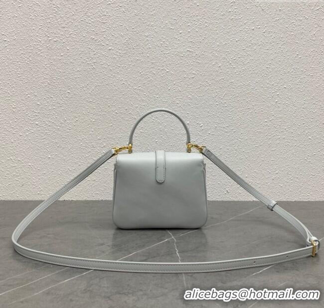 New Cheap Celine Mini TABOU Shoulder Bag in Smooth Calfskin 100343 Light Blue 2024 Top