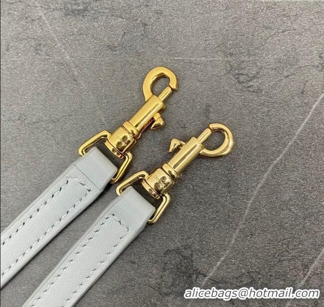 New Cheap Celine Mini TABOU Shoulder Bag in Smooth Calfskin 100343 Light Blue 2024 Top