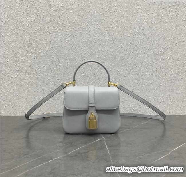 New Cheap Celine Mini TABOU Shoulder Bag in Smooth Calfskin 100343 Light Blue 2024 Top