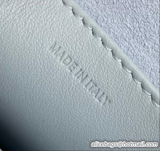 New Cheap Celine Mini TABOU Shoulder Bag in Smooth Calfskin 100343 Light Blue 2024 Top