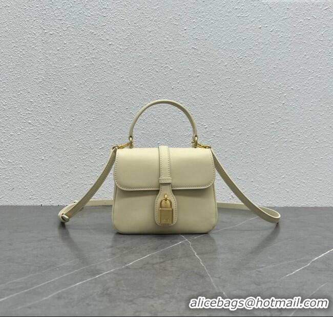 Cheapest Celine Mini TABOU Shoulder Bag in Smooth Calfskin 100343 Beige 2024 Top