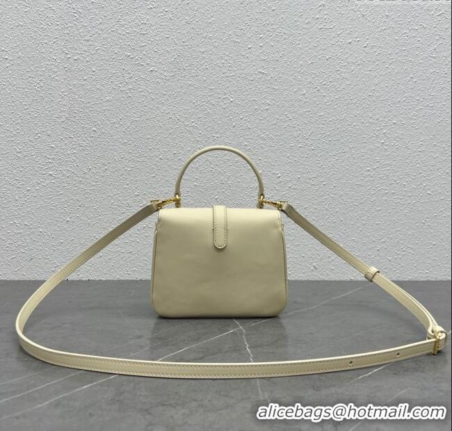 Cheapest Celine Mini TABOU Shoulder Bag in Smooth Calfskin 100343 Beige 2024 Top