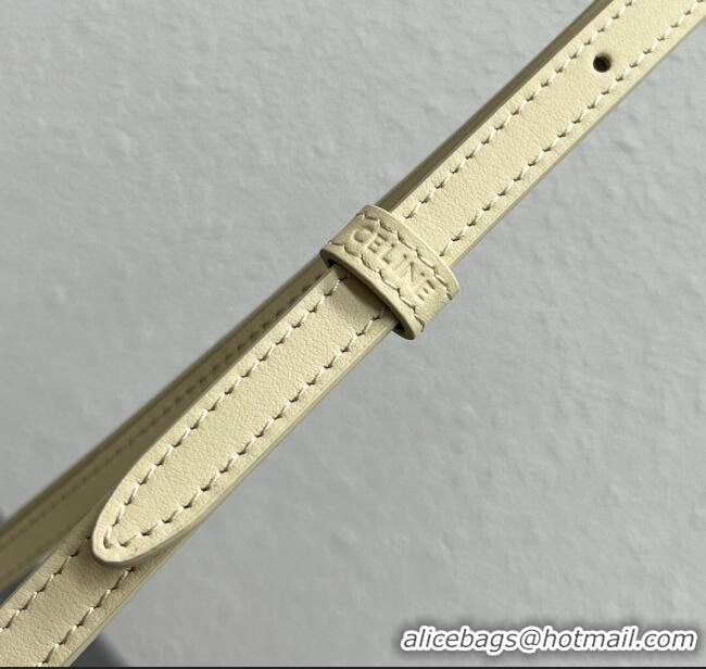 Cheapest Celine Mini TABOU Shoulder Bag in Smooth Calfskin 100343 Beige 2024 Top