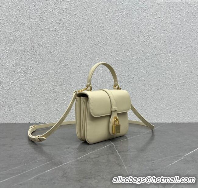 Cheapest Celine Mini TABOU Shoulder Bag in Smooth Calfskin 100343 Beige 2024 Top