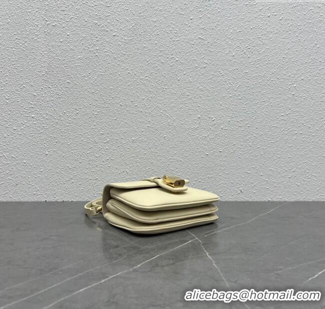 Cheapest Celine Mini TABOU Shoulder Bag in Smooth Calfskin 100343 Beige 2024 Top