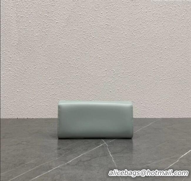 Buy New Cheap Celine Triomphe Large Wallet in Shiny Calfskin 100312 Blue 2024 Top