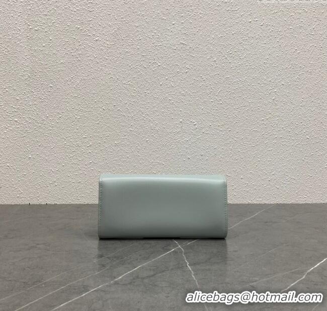 Buy New Cheap Celine Triomphe Large Wallet in Shiny Calfskin 100312 Blue 2024 Top