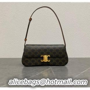 Buy Discount Celine Medium Lola Shoulder bag in Triomphe Canvas 115533 Tan 2024 Top