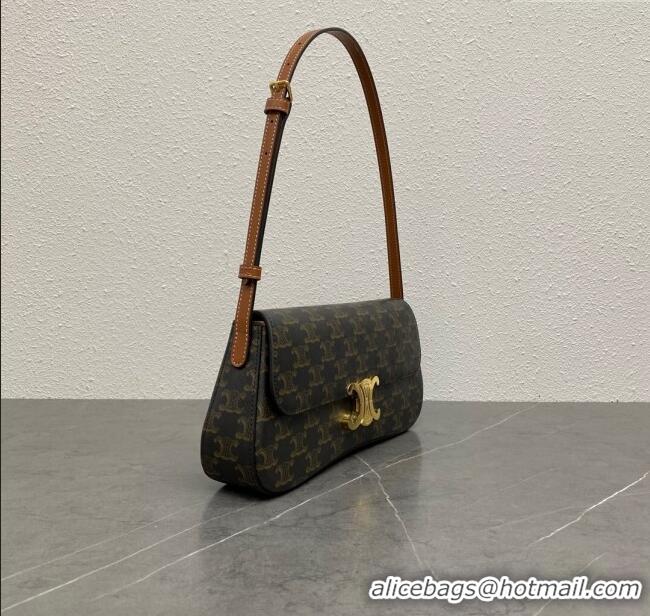 Buy Discount Celine Medium Lola Shoulder bag in Triomphe Canvas 115533 Tan 2024 Top