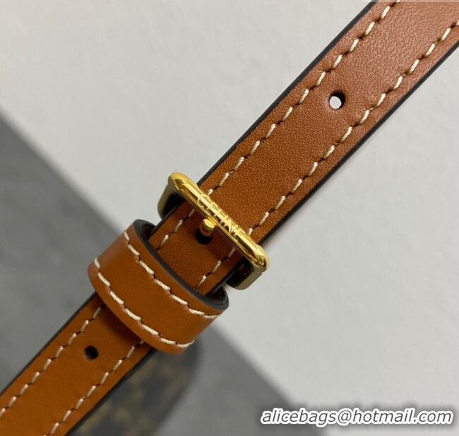 Buy Discount Celine Medium Lola Shoulder bag in Triomphe Canvas 115533 Tan 2024 Top