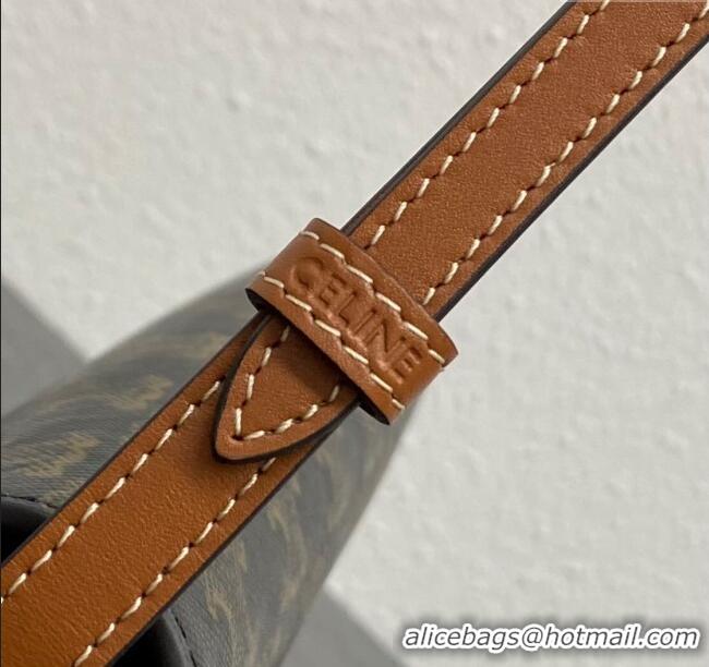 Buy Discount Celine Medium Lola Shoulder bag in Triomphe Canvas 115533 Tan 2024 Top